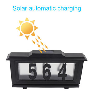 Güneş enerjili Led adres işaretleri adres plakları işaretleri ışıklı ev numaraları bahis işık ev Yard için sokak - Product Image 4