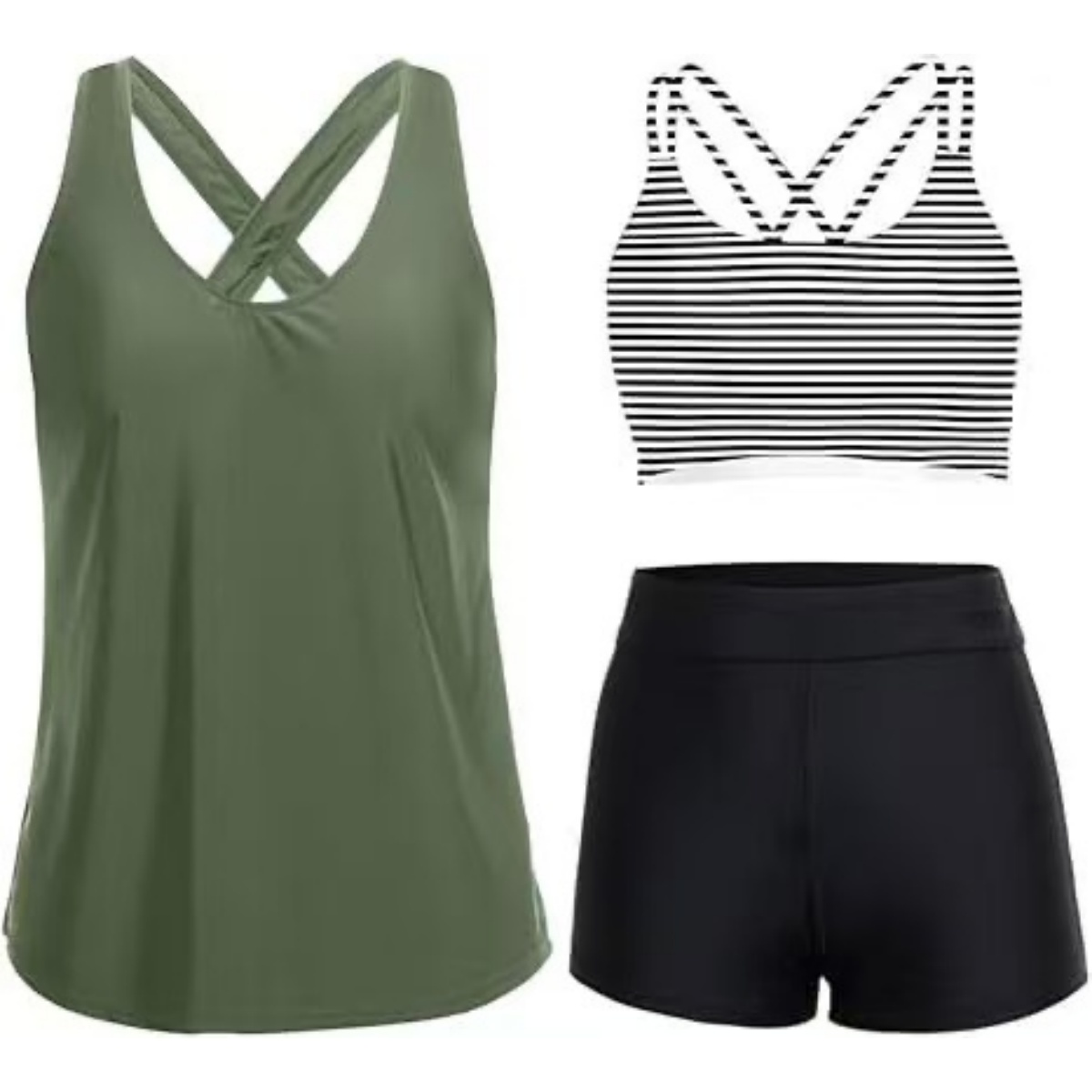 Vert foncé + noir