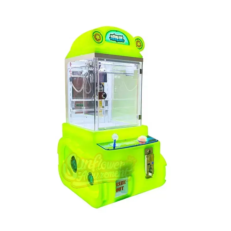 Bunte Puppen maschine Münz betriebene Spiel automaten Mini Plüsch Spielzeug Klauen kran Maschine