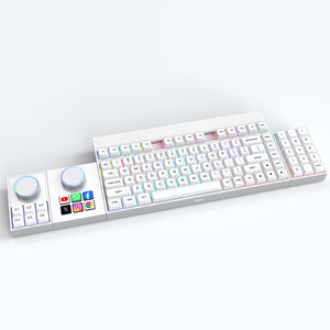 Teclado mecánico de modularidad de aluminio más nuevo con perilla y teclado inalámbrico programable de pantalla para computadora portátil Oficina