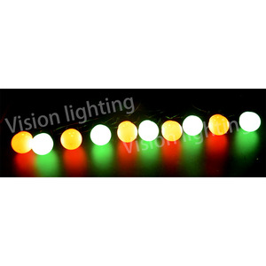 IP65 Christmas Outdoor Decoration TTL Single <strong>Programmable</strong> G45 Pixels RGB Ball <strong>String</strong> Light - Product Image 1