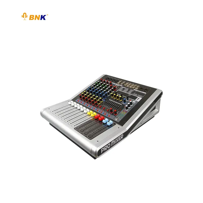 Konsol pencampur prosesor sinyal Audio Digital dj bar panggung profesional 12 saluran dengan layar