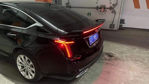 Cadillac CT5 için LED ışık spoyler dudak ile modifiye arka gövde 2019 2020 2021 2022 2023 2024 karbon Fiber kanat Tuning aksesuar - Product Image 6