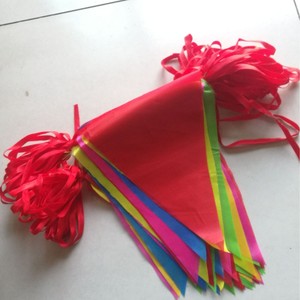 Bandera de banderines Triangular Multicolor para niños Baby Shower cumpleaños boda fiesta - Product Image 2