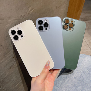 Yüksek kaliteli AG mat cam cep telefonu kılıfı olacak kamera koruyucu IPhone 11 12 13 14 15 16 Pro Max cep telefonu kapak - Product Image 6