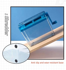 手動シュレッダーペーパーカッターマシン秘密の紙と領収書用のミニポータブルシュレッダー - Product Image 3