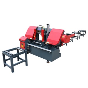 4240 büyük ölçekli çelik çubuk donatı testere makinesi Metal kesme yatay şerit testere ile otomatik kesme makinesi - Product Image 1