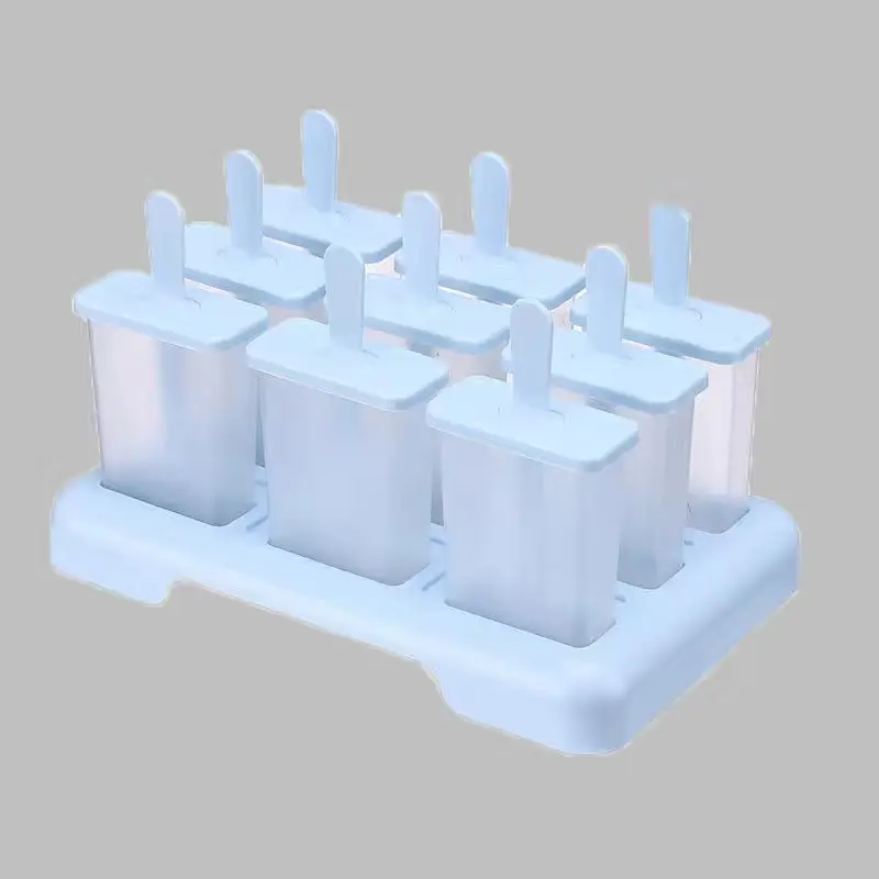 Homesun grosir cetakan es krim DIY buatan rumah cetakan es loli pembeku 6 sel ukuran kecil nampan es batu pembuat barel es batu