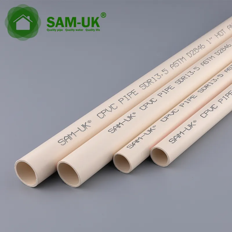 High quality customized size water supply and drainage Standard Sizes Underground Orange Electrical ASTM D2846 PVC CPVC Pipe
