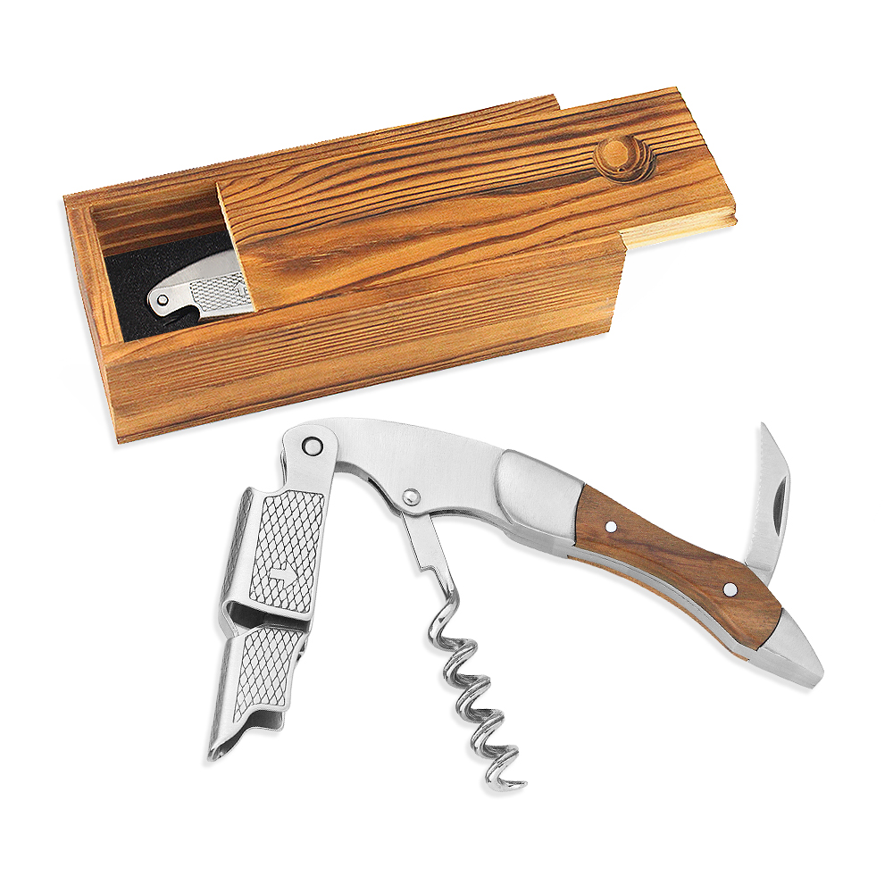 With Burned Finished Pine Wood Packaging With Sliding Lid