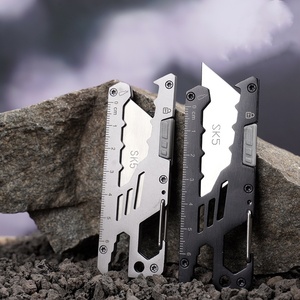 Taşınabilir paslanmaz çelik anahtarlık EDC maket bıçağı G10 SK5 kağıt kesici çok fonksiyonlu kutu açacağı için dış ortam aracı malzemeleri - Product Image 3