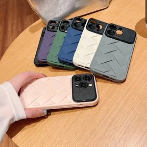 Büyük pencere örgü desen nefes yumuşak TPU telefon kılıfı kapak iPhone 15 14 Pro Max durumda - Product Image 4