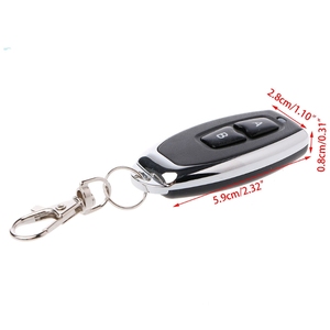 433MHz Wireless Metal 2 pulsanti telecomando 1527 apprendimento del codice fisso - Product Image 4