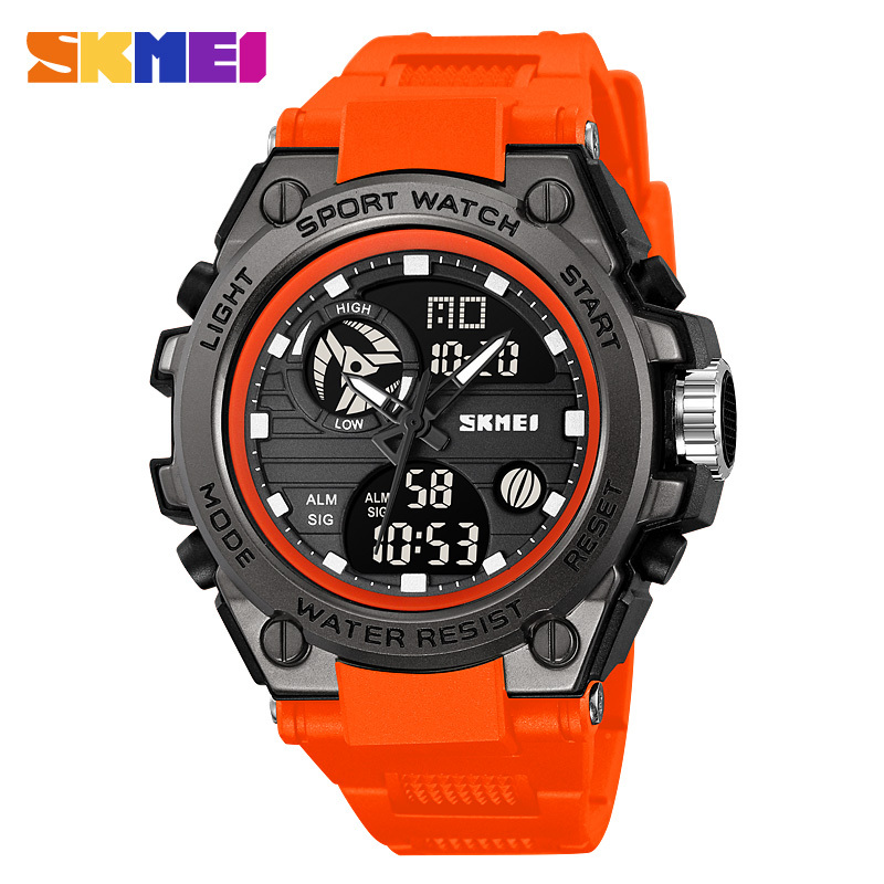 black/orange