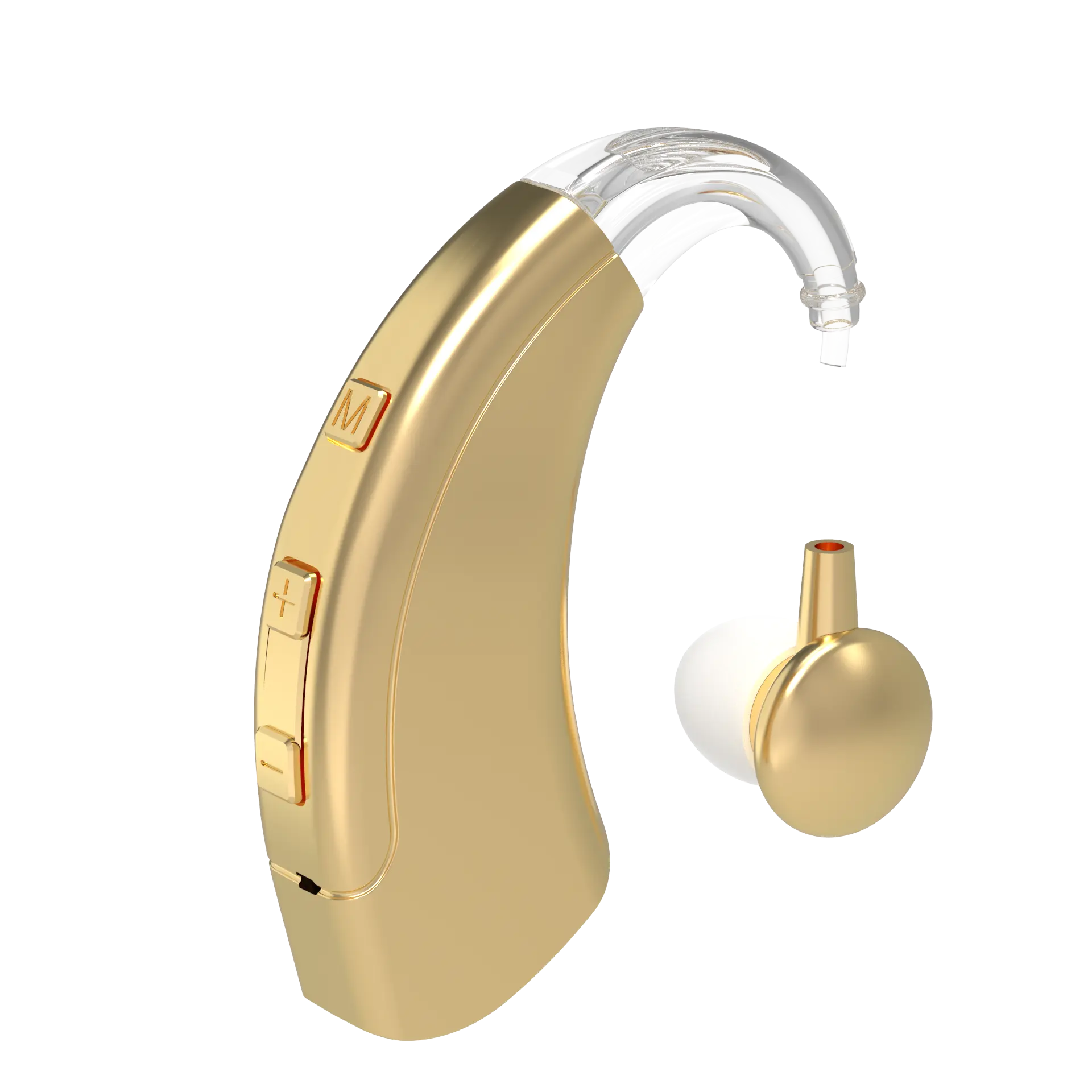 Alat bantu dengar BTE Mini, alat bantu dengar Digital dapat diisi ulang, penguat suara Tone dapat disesuaikan untuk orang tua dan tunarungu