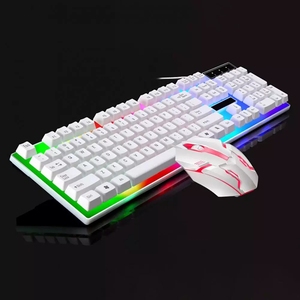 Teclado y ratón G21B con cable, conjunto de teclado y ratón con sensor mecánico emisor de luz USB, cruce de bordes para ordenador pc, novedad - Product Image 5
