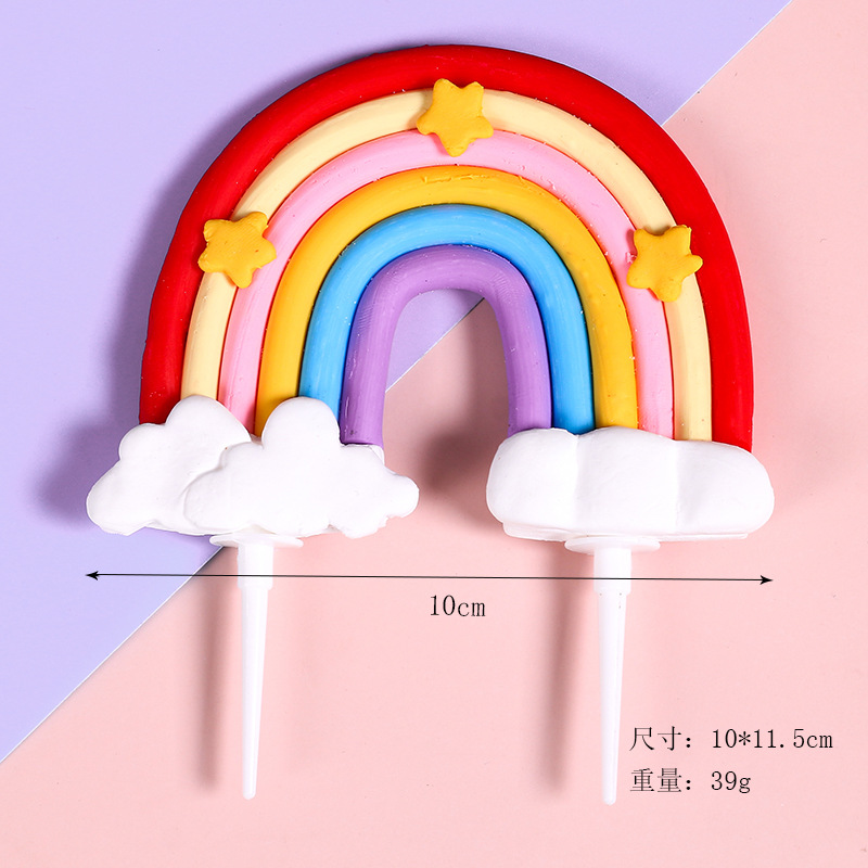 Pentagonal polymer star rainbow