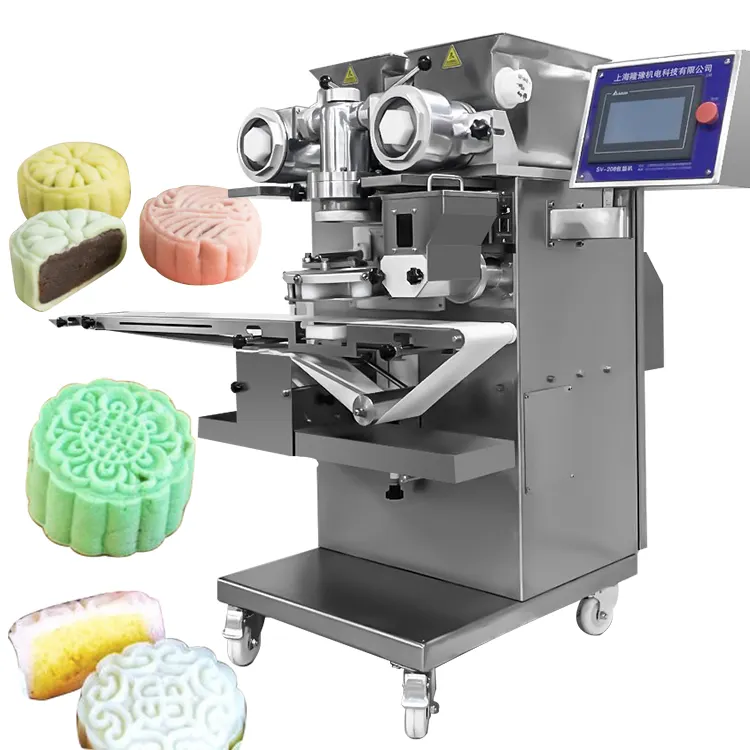 Máquina de encrustamento automático, de boa qualidade, SV-208, maamoul, máquina de enchimento durian de pele de neve, máquina de bolo