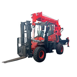 4WD Dieselmotor angetriebenes Lager Laden/Entladen Kran Gabelstapler Offroad Gabelstapler Heckkran Gebraucht Zustand Kern getriebe - Product Image 1