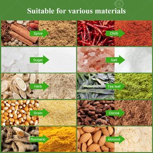 印度低温迷你草药粉粉碎机粉碎机专利多功能香料研磨机 - Product Image 6