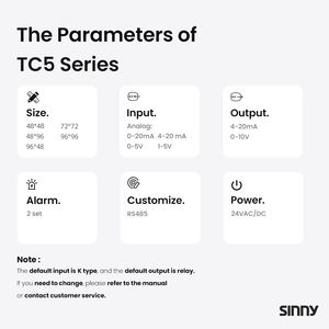 OEM TC5 SSR реле 4-20ma 0-10v Выход K J Pt100 Универсальный вход 220v Ac Dc RS485 PID цифровой регулятор температуры - Product Image 4