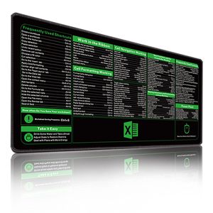 Alfombrilla de escritorio con acceso directo de Excel, alfombrilla de ratón con acceso directo para teclado XL,XXL, alfombrilla de ratón de escritorio personalizada de goma antideslizante de goma extendida - Product Image 3