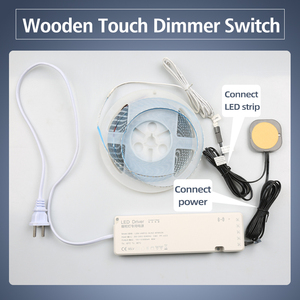Sensor táctil de Panel de madera GREESON DC12V 24V interruptor de luz LED función de atenuación continua para muebles de madera