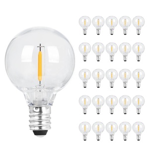 ストリングライト用JESLEDG40LED交換用電球グローブ電球パティオ装飾用の調光可能な飛散防止E121ワット電球 - Product Image 1