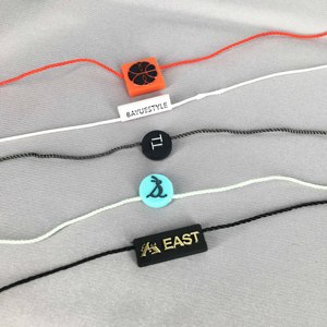 工場ハングタグストリングカスタマイズされたロゴアパレルプラスチックハングタグストリング衣類用丸型シールタグ - Product Image 2