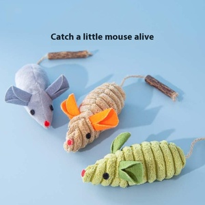 Eco-Friendly Funny Style Pequeno <span class=keywords><strong>Catnip</strong></span> <span class=keywords><strong>Toy</strong></span> Simulado Rato Corda para Gatos Cães Pet Supplies Moagem Interativo Movimento Brinquedos