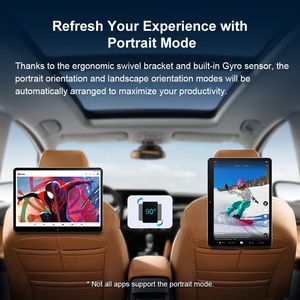 XTRONS 14&quot; Android Car Headrest Monitor 4+64G HD <strong>RCA</strong> in Gravity Sensor Mutual Control Screen Mirror Ultra Thin 4K Car Monitor - Product Image 4