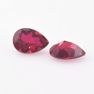 ROOMY 5A Hot Sell Loose Teardrop <strong>Ruby</strong> Pear Cut Synthetic <strong>Ruby</strong> Gems for <strong>Ruby</strong> Jewelry Set - Product Image 4