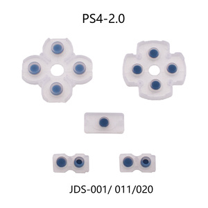 Venta directa de fábrica PS4 controlador adhesivo conductor PS4 botón almohadilla de goma suave almohadilla de silicona suave blanca accesorios de juego - Product Image 3