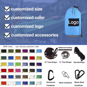 2025 Mới Tùy Chỉnh Dù Vải Ngoài Trời 210T Nylon Đôi Duy Nhất Xách Tay Võng Cắm Trại Võng Cho Du Lịch Ngoài Trời Đi Bộ Đường Dài - Product Image 6