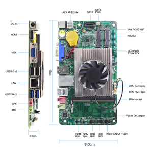 スリムシルバーミニPCパソコンパソコンIn-tel Core I5 7200U Computadoras De Escritorio Bilgisayar HTPC NUC - Product Image 2