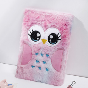 Wholesale Custom Pattern <strong>Notepad</strong> Plush Fuzzy Diary Cartoon Animal <strong>Notebook</strong> Girls A5 Diary Plush Journal Cute <strong>Notebook</strong> Kids <strong>Lock</strong> - Product Image 6