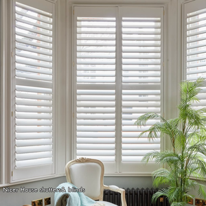Precast California Horizontal Wooden Custom Window Shutters Interior <strong>Louvre</strong> Shutters Blinds Pvc Plantation Shutters for Window - Product Image 2