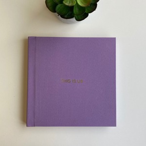 Impressão personalizada tecido linho quadrado Hardcover memória foto álbum registros jornal livro para casais família amigos