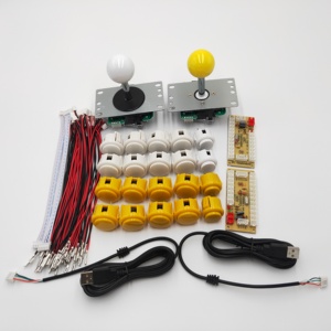 2 игрока DIY USB аркадный комплект с нулевой задержкой SANWA Джойстик кодировщик 30-кнопочный ПК Raspberry Pi BSF доска пластиковый материал