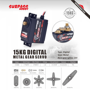 S1500M 15KG Metal Gear Servo Digitale per 1/10 1/8 Ad alta velocità RC Auto Aereo Barca del RC Intelligente Robot RC Accessori Modello
