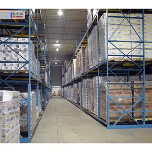 Sistema de estantería deslizante para almacén de comercio electrónico, estantería de almacenamiento industrial de empuje automático, estantería de palés selectiva de alta densidad