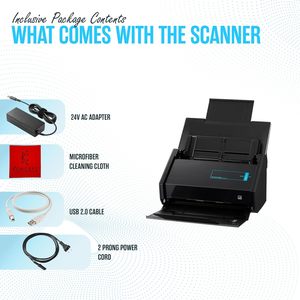 富士通IX500 Scansnap通用串行总线高速云支持文件照片和收据扫描仪，适用于苹果电脑和个人电脑ADF，带双重扫描 - Product Image 3