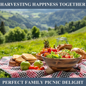 2025 Mô Hình Mới Nhất Lớn Bằng Gỗ Bát Salad Đặt Keo Gỗ Phục Vụ Bát Đặt Với Đồ Dùng Và Cơ Sở Tấm Cho Nhà - Product Image 4