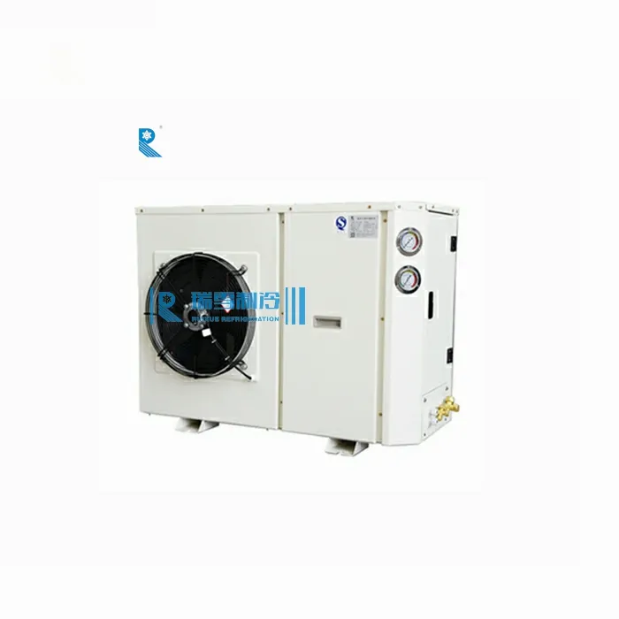 Mini compresor de tamaño pequeño, unidad de condensación de refrigeración, congelador, R404A, R134A, 2 hp