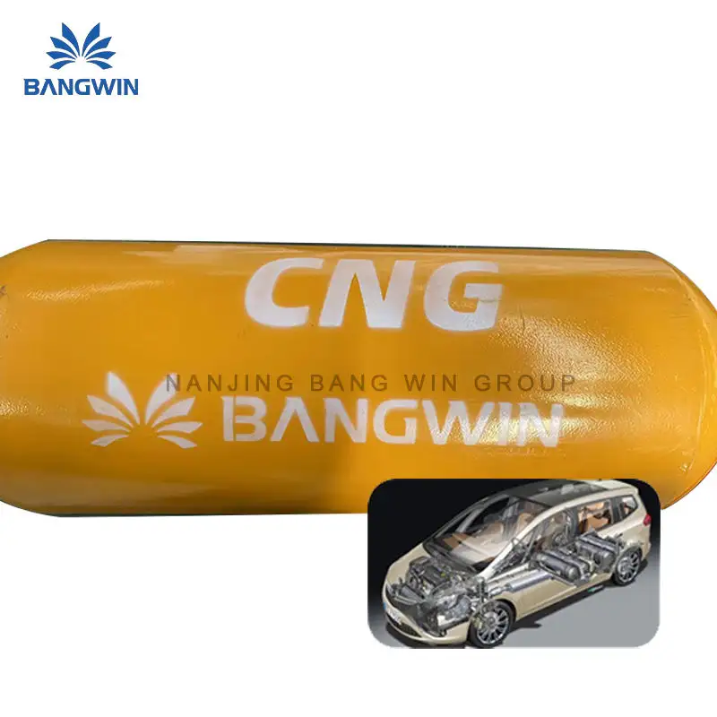 BW Mejor precio Gnv Cilindro de gas 406Mm Diámetro Motor de acero Acero 65L Precio Botella usada para tanques de automóviles