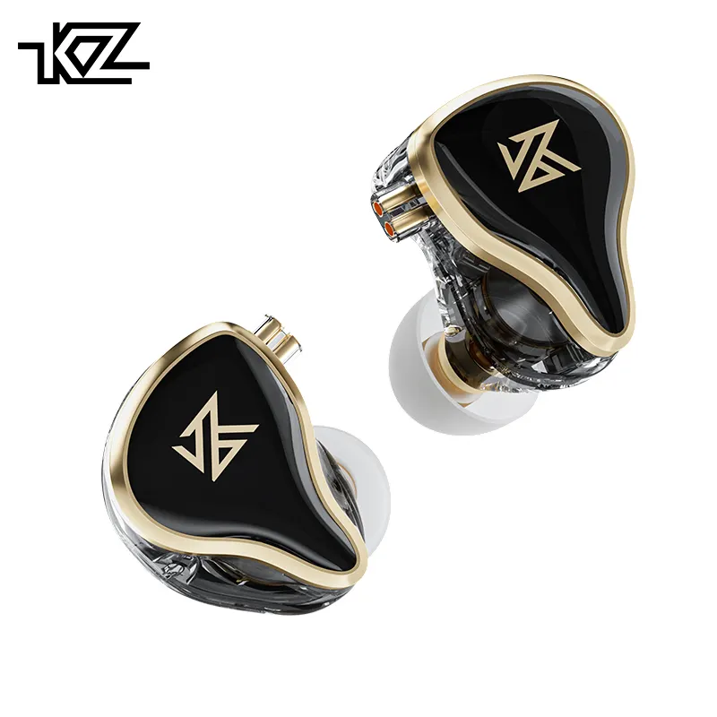 KZ ZAS หูฟัง7BA + 1DD 16ยูนิต,หูฟังไฮบริด HiFi Dynamic Streo หูฟังอินเอียร์แนวสปอร์ตตัดเสียงรบกวน