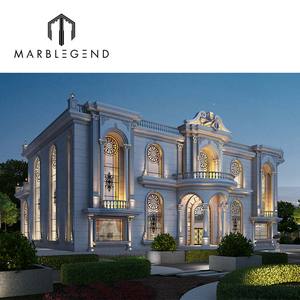 Una parada de chorro de agua incrustaciones de mármol suelo Villa decoración del hogar diseño arquitectónico 3D renderizado servicio de diseño de interiores - Product Image 6