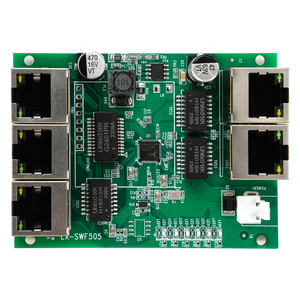 Di alta qualità 5 porte POE intestazione opzionale 10/100Mbps Ethernet interruttore di rete Pcb scheda del modulo Pcba scheda - Product Image 4