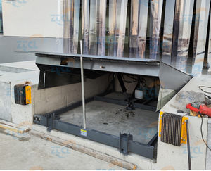Elevador nivelador de rampa de muelle de carga de puerta trasera eléctrica de acero inoxidable de 6 toneladas a 15 toneladas en venta