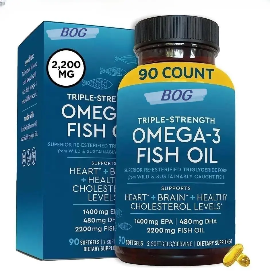 Supplement Immun & Health Support fördert das gemeinsame Omega-3-Fischöl mit DHA